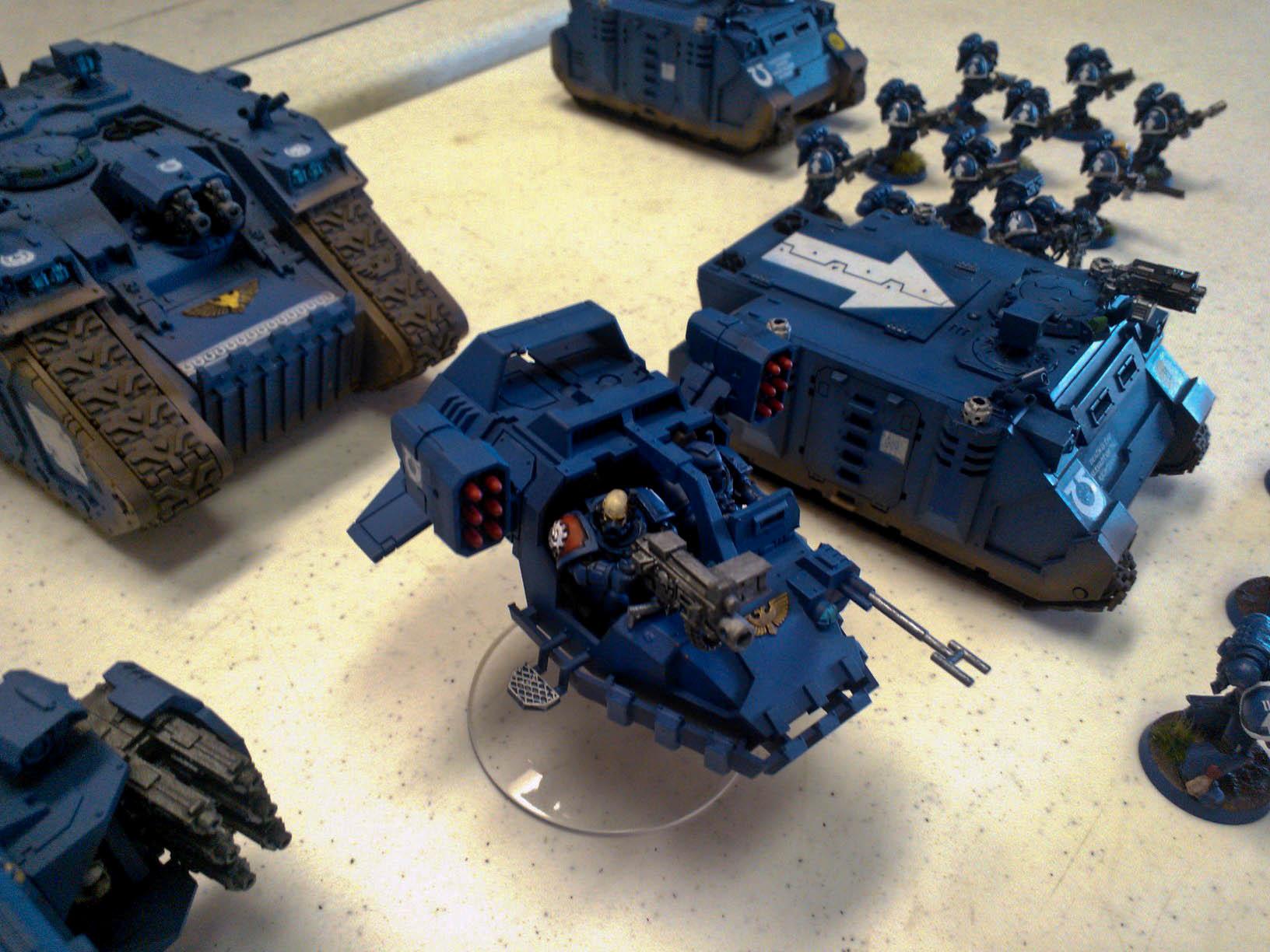 Airbrush, Commission, Space Marines, Ultramarines, Warhammer 40,000